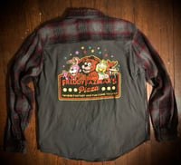 Freddy Fazbear UPcycled t-shirt flannel
