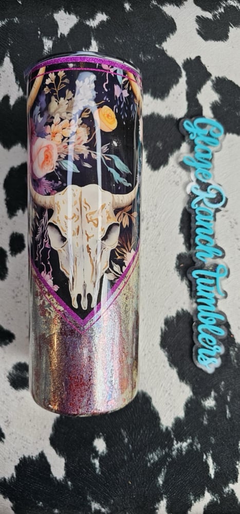 Image of 20 oz. Purple skull
