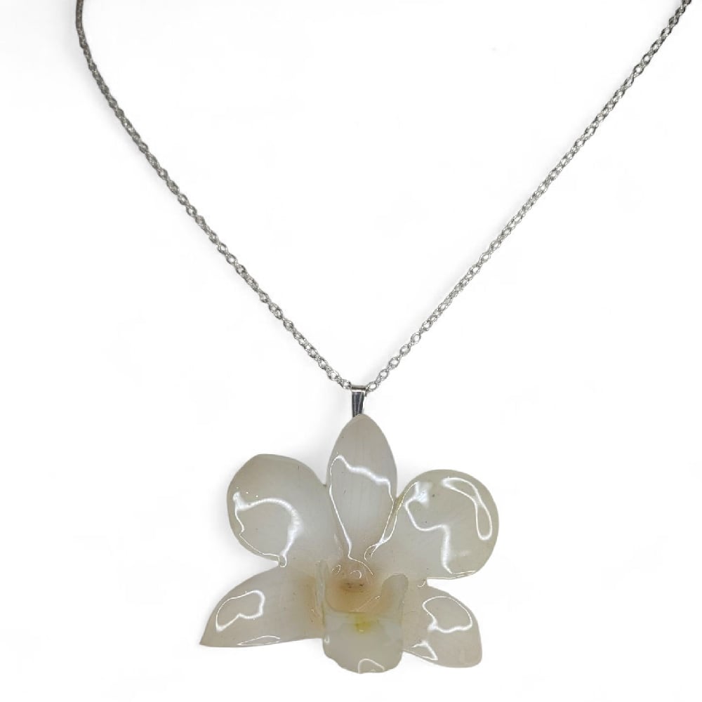 Image of Mini Dendrobium Pendant (White, Cream & Pink)