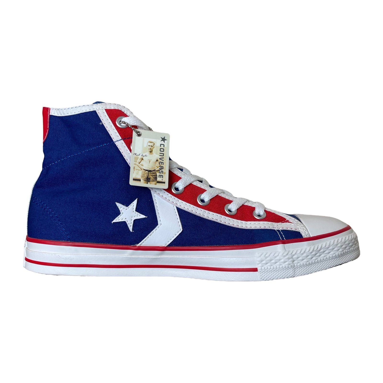 Converse blue shop and red