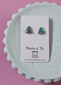 Image 2 of 15mm Christmas Tree Stud