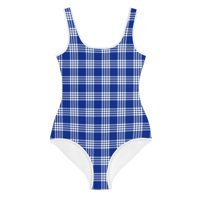 Image 1 of Palaka Blue: Keiki Swimsuit (8-20)