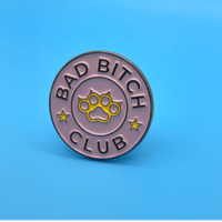 Image 4 of Bad Bitch Club Enamel Pin | Empowering Statement Jewelry for Bold Individuals