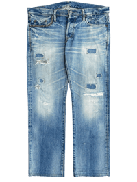 Image 1 of Hysteric Glamour Studded Pocket Repair Selvedge Denim - 35