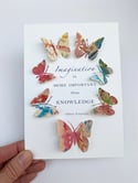 April 25th - imagination   - Butterfly quote art