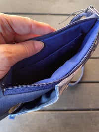 Image 3 of Zippertop Blue Fish Purse