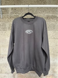 Image 1 of Embroidered Sweatshirt - Charcoal