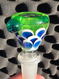 Image 1 of Green and Blue Dotstack 14mm Slide