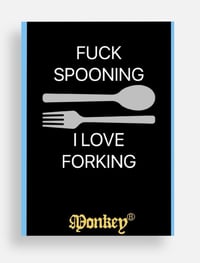 FUCK SPOONING I LOVE FORKING | FUNNY POST CARD