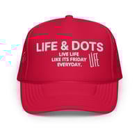 Image 1 of Red Dot trucker hat 