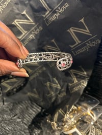 Image 4 of GG Antique Pink Crystal Cuffs