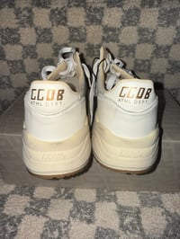 Image 2 of Golden Goose Running Sole White/Creme
