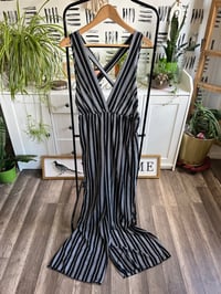 Image 4 of stripe cross back jumper