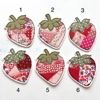Image 2 of Patchwork Strawberry decoration