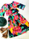 Ready Made Bright Floral Top/Skirt Set with free postage 