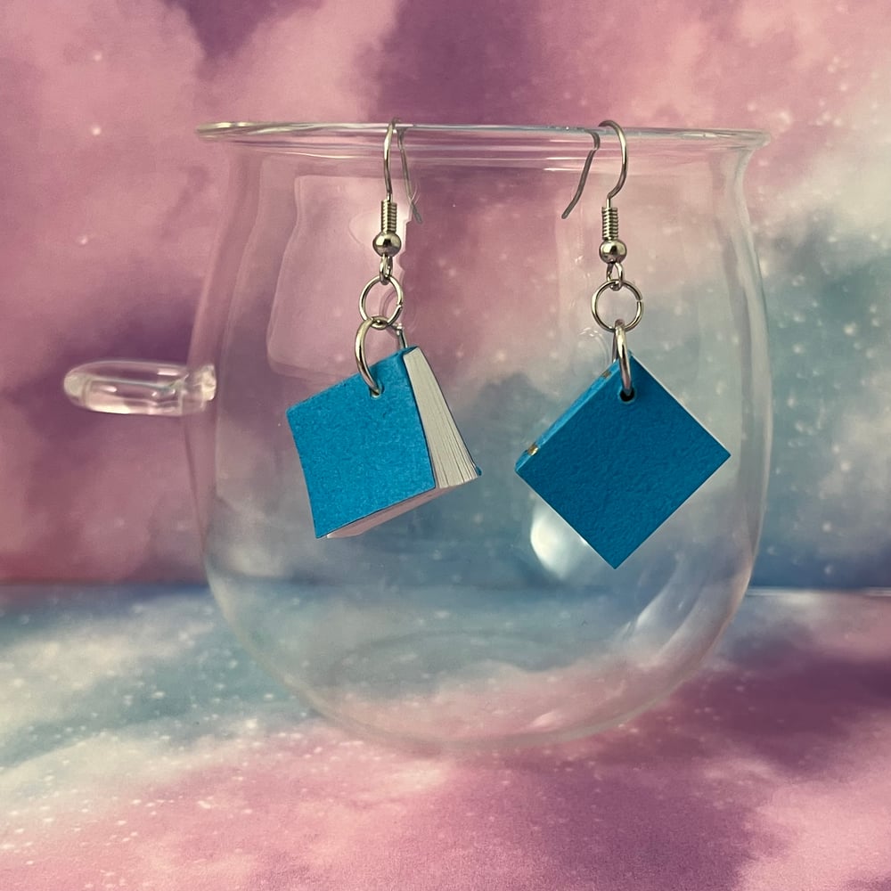 Image of Usable Tiny Book Earrings