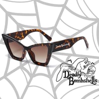 Image 2 of Deadly Bombshell- Leopard Cat Eye Sunglasses 