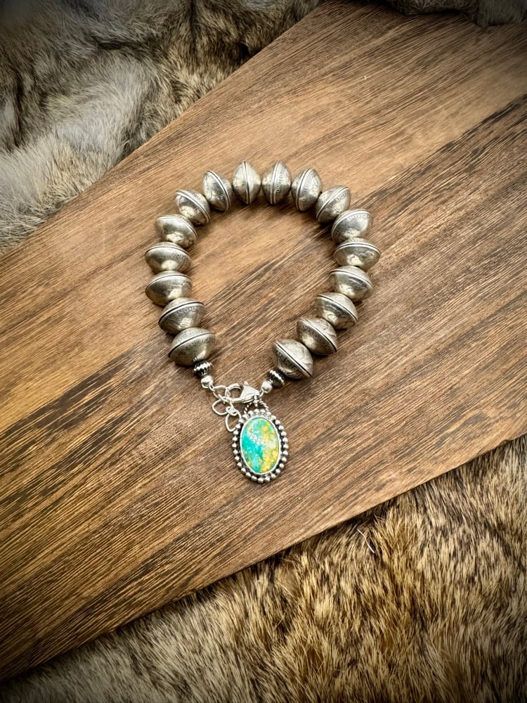 Image of Full Mercury Dime Bracelet with Sonoran Gold Charm - size 6-9” wrist