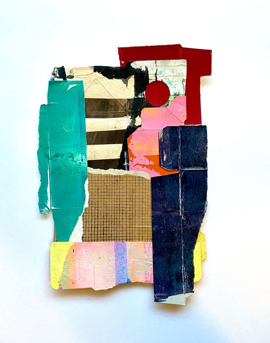 Right Hand Red Dot Collage | Sarah Bagshaw Art