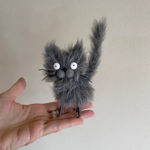 Image of Grey Scruffy Kitty #1