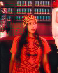 Image 1 of 0FD ORANGE AIRBRUSH FACE TEE