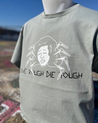 Image 2 of Stonewashed Green “Spider Lady” Tee