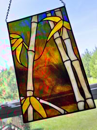 Image 2 of Bamboo Panel - Nightscape Scene