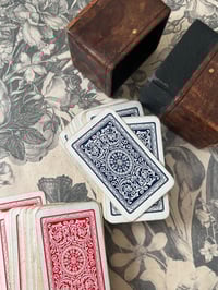Image 3 of Boite en cuir de 2 jeux de cartes dit de patience, XIXème s.