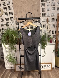 Image 1 of NWT black and silver sparkle dress