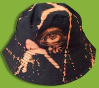 Image 2 of “FROGGER” BLEACH PAINTED BUCKET HAT ONE SIZE