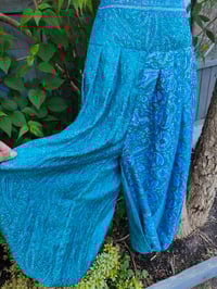 Image 2 of Milan Hareem/ Bloomer/ Balloon trousers with matching head scarf turquoise and jade