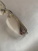 Image 4 of Chanel Small Lens Diamanté Clear Sunglasses