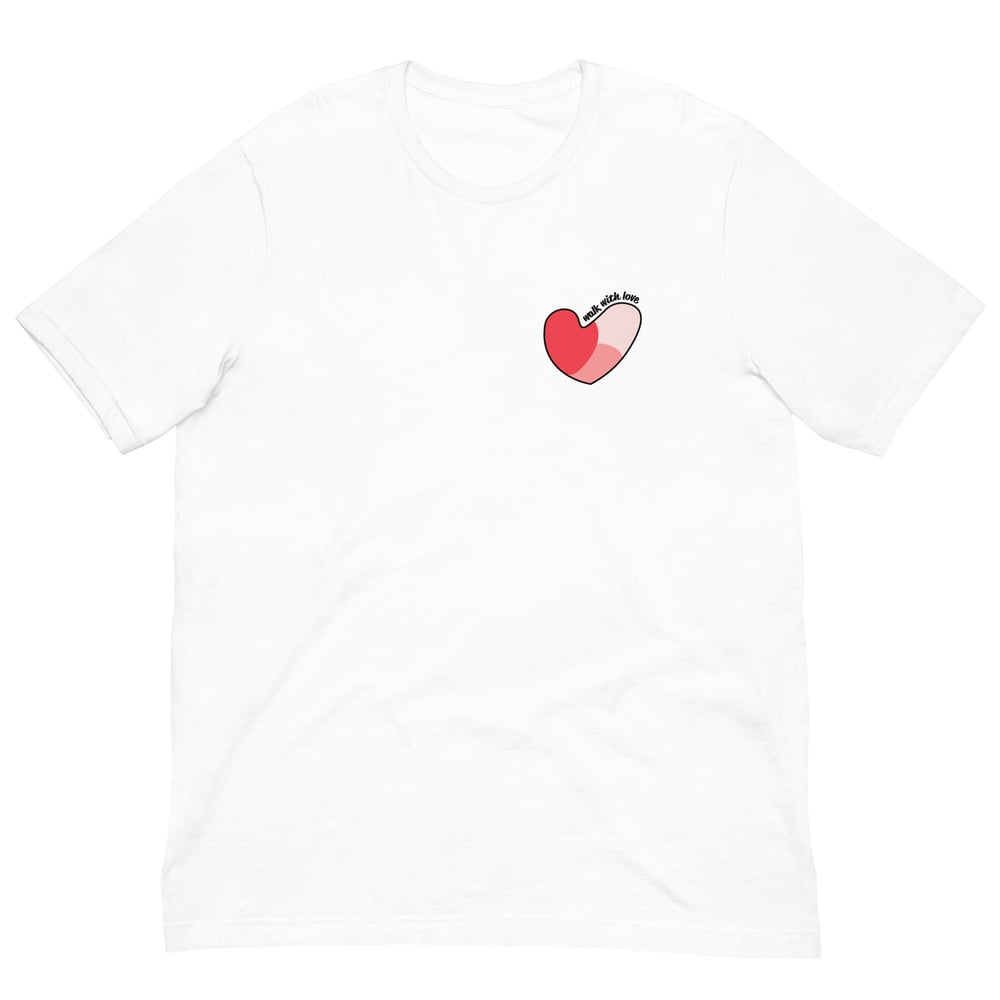 Image of Walk With Love - T-Shirt designed by Jessie