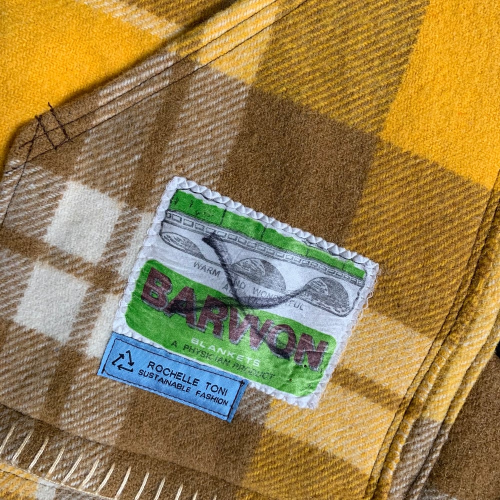 Yellow/Brown Vintage Barwon Jacket