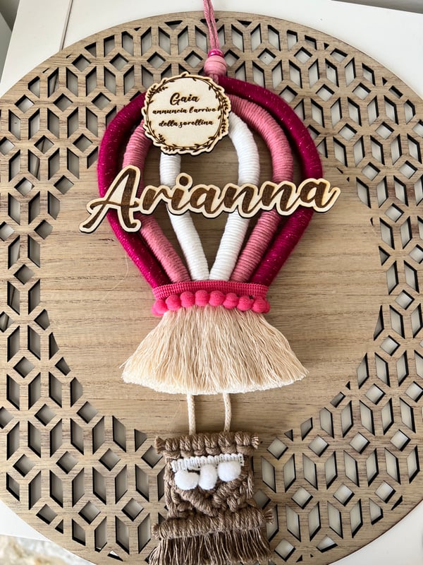 Image of Mongolfiera con nome