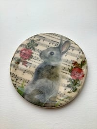 Image 1 of Rabbit ceramic coaster 