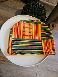 Image 1 of Kente Unisex Plaid Skullcap| More Colors Available.