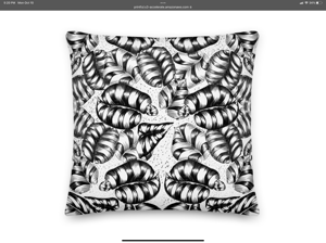 Leaf pattern pillow # 1