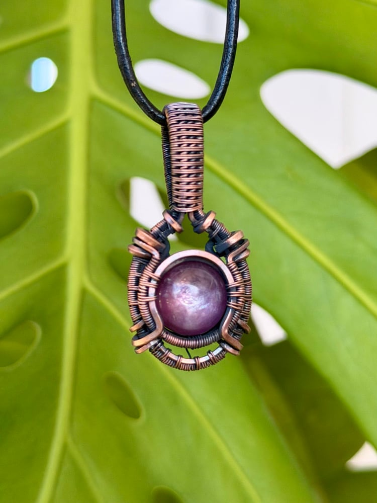 Image of Lepidolite Sphere Pendant