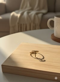 Image 3 of  Golden Cross Adjustable Ring | 18K Gold-Plated