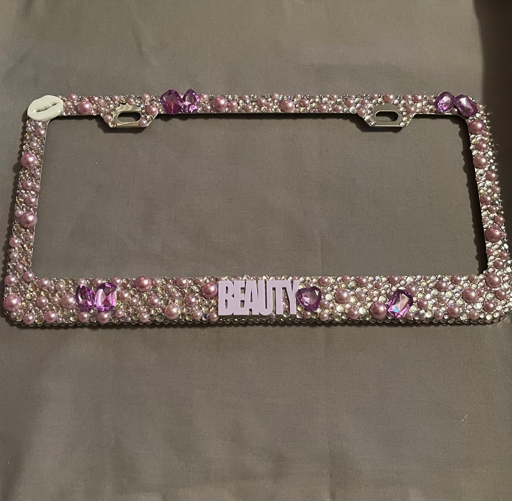 Image of BLINGED LICENSES PLATE COVER