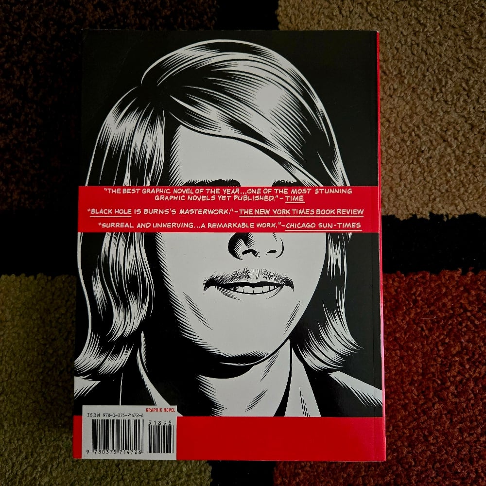 💎BLACK HOLE (Trade Paperback) – Charles Burns – Pantheon Graphic Library (VG)