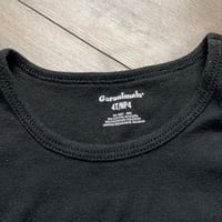 Image 3 of your flesh will betray you girls crop top black