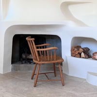 Image 3 of Fauteuil hêtre et paille 