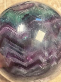 Image 19 of XXL 20LB RAINBOW FLUORITE SPHERE -CHINA- B