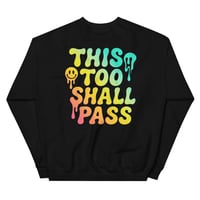 Image 2 of hyper color gumbo skull Unisex Sweatshirt