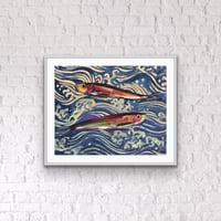 Image 5 of Sardines & Stencil Sea Print