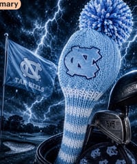 Image 4 of North Carolina Tarheels blue white College football Golf Club custom Club Covers Father’s Day gift