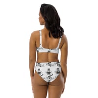 Image 4 of get down Recycled high-waisted bikini