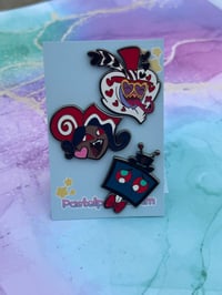 Image 7 of PREORDER Hazbin Hotel - The Vees heads Enamel Pin badge
